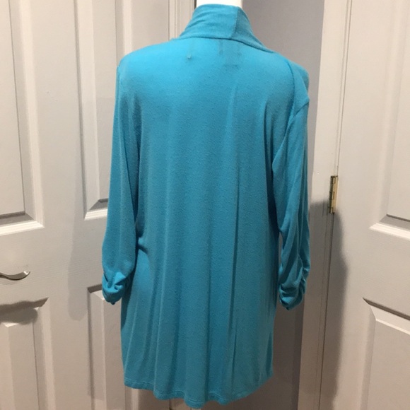 Modlusive ocean blue cardigan with 3/4 sleeves - Picture 4 of 4